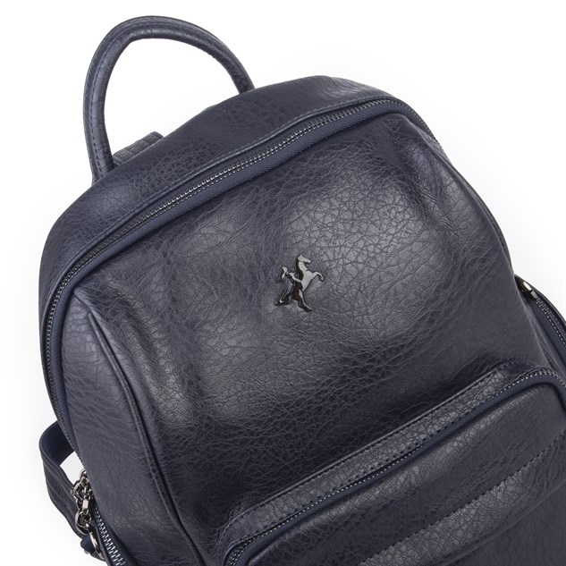 Nas Bag Kadın Çok Cepli Sırt Çantası (en :30cm x boy:34) Lacivert Victoria