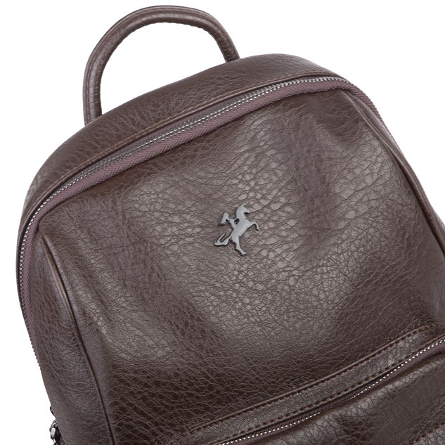 Nas Bag Kadın Çok Cepli Sırt Çantası (en :30cm x boy:34) Kahverengi Victoria