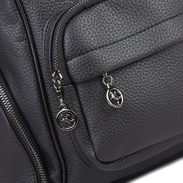 Nas Bag Kadın Çok Cepli Sırt Çantası (en :30cm x boy:34) Siyah Silan