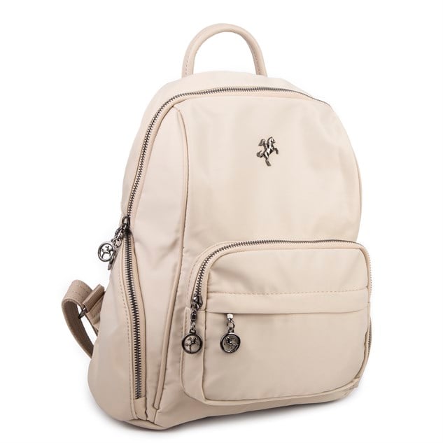 Nas Bag Kadın Çok Cepli Sırt Çantası (en :30cm x boy:34) Kum