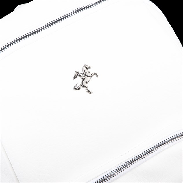 Nas Bag Kadın Çok Cepli Sırt Çantası (en :30cm x boy:34) Beyaz Victoria