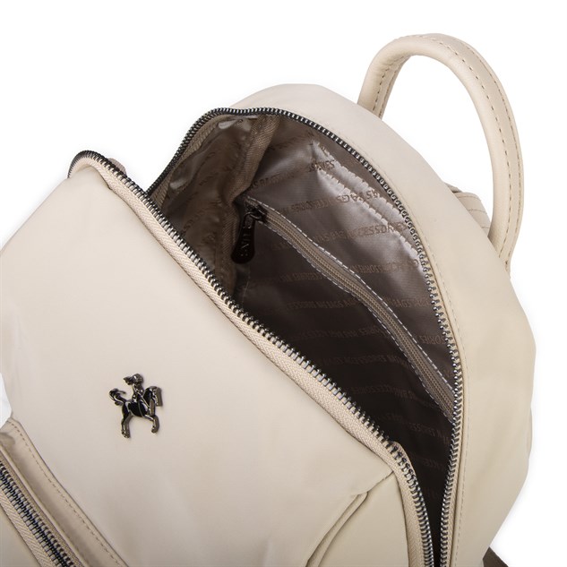Nas Bag Kadın Çok Cepli Sırt Çantası (en :30cm x boy:34) Kum
