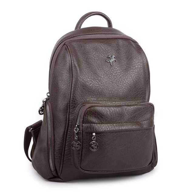 Nas Bag Kadın Çok Cepli Sırt Çantası (en :30cm x boy:34) Kahverengi Victoria