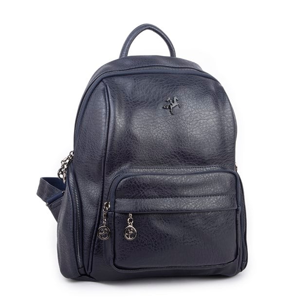 Nas Bag Kadın Çok Cepli Sırt Çantası (en :30cm x boy:34) Lacivert Victoria