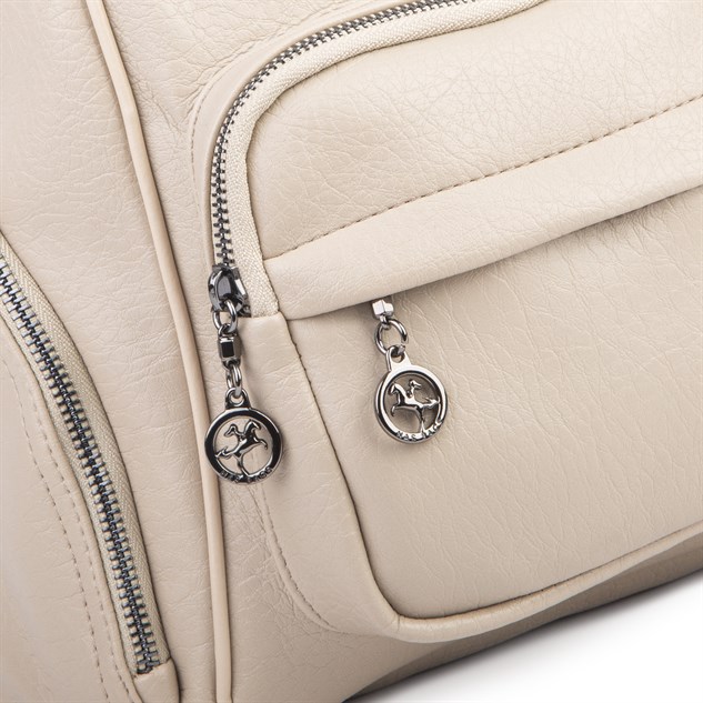Nas Bag Kadın Çok Cepli Sırt Çantası (en :30cm x boy:34) Kum Victoria