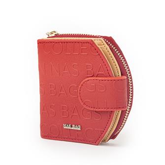 Nas Bag Kadın Çok Fonksiyonlu Cüzdan  Kırmızı Camel Gofraj