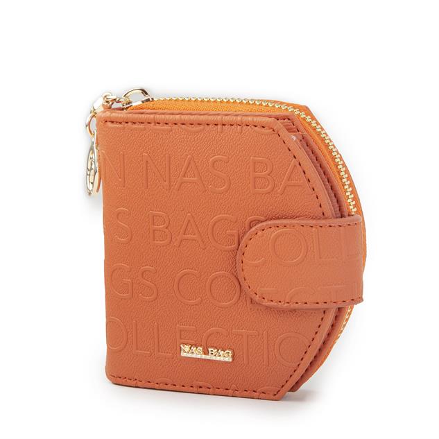 Nas Bag Kadın Çok Fonksiyonlu Cüzdan Turuncu Gofraj
