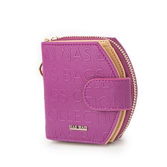 Nas Bag Kadın Çok Fonksiyonlu Cüzdan Vişne Camel Gofraj