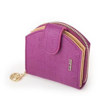 Nas Bag Kadın Çok Fonksiyonlu Cüzdan Vişne Camel Gofraj