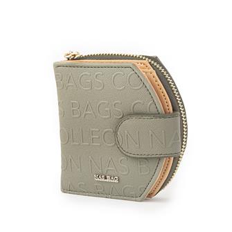Nas Bag Kadın Çok Fonksiyonlu Cüzdan Yeşil Camel Gofraj