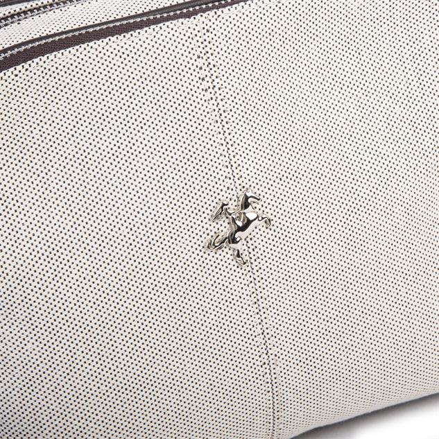 Nas Bag Kadın Çok Gözlü Çapraz Çanta Kum Kahve Kanvas 