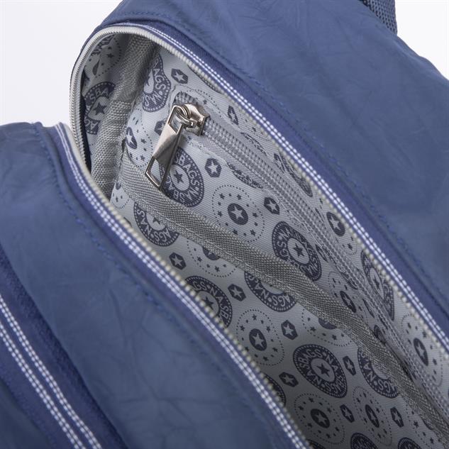 Nas Bag Kadın Çok Gözlü Hafif Su Geçirmez Unisex  (water proof) Çanta Lacivert