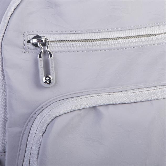 Nas Bag Kadın Çok Gözlü Hafif Su Geçirmez Unisex  (water proof) Çanta Gri 