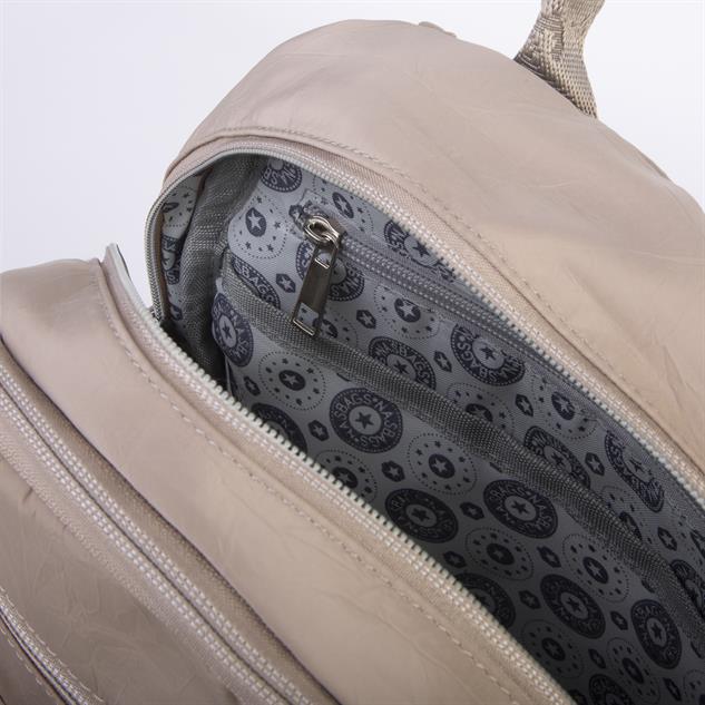 Nas Bag Kadın Çok Gözlü Hafif Su Geçirmez Unisex  (water proof) Çanta Vizon 