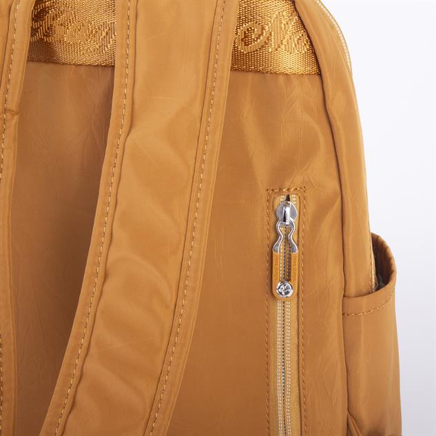 Nas Bag Kadın Çok Gözlü Hafif Su Geçirmez Unisex  (water proof) Çanta Hardal