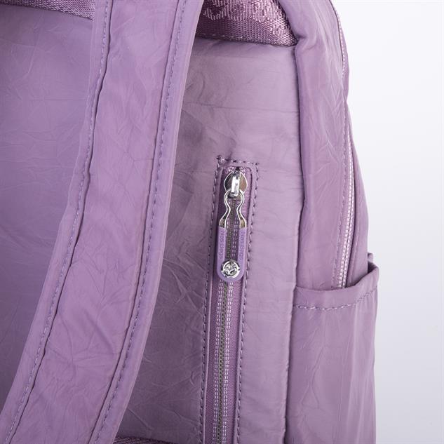 Nas Bag Kadın Çok Gözlü Hafif Su Geçirmez Unisex  (water proof) Çanta Mor