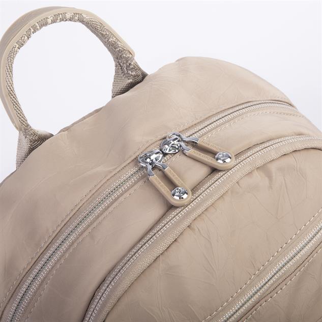 Nas Bag Kadın Çok Gözlü Hafif Su Geçirmez Unisex  (water proof) Çanta Vizon 