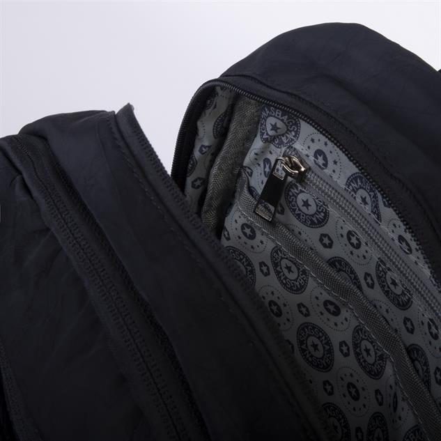 Nas Bag Kadın Çok Gözlü Hafif Su Geçirmez Unisex  (water proof) Çanta Siyah 