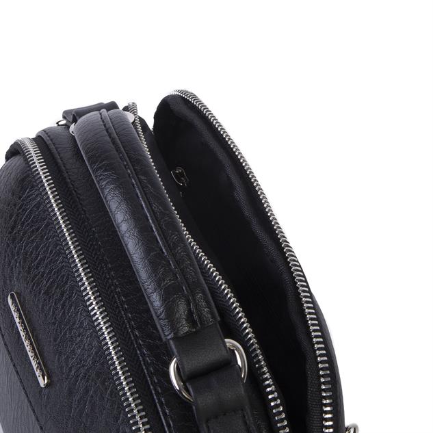 Nas Bag Kadın Çok Gözlü Mini El ve Çapraz Çanta Siyah  Victoria