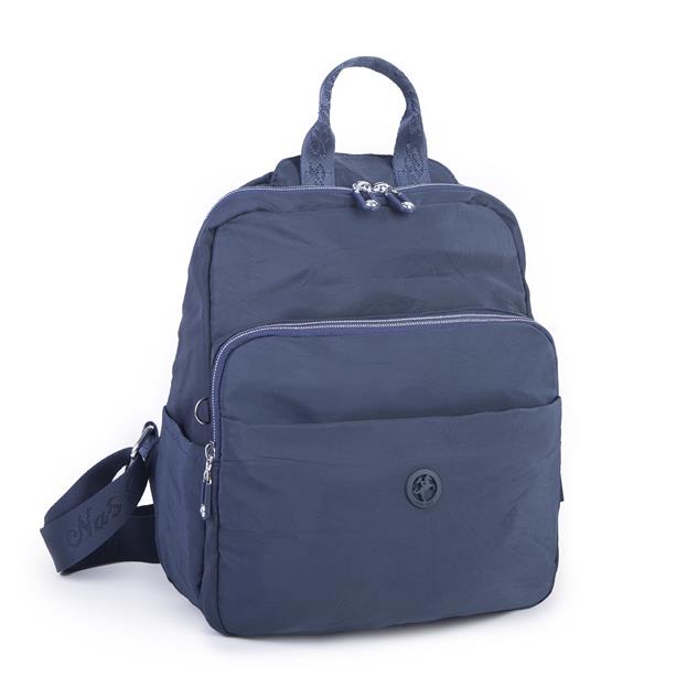 Nas Bag Kadın Çok Gözlü Su Geçirmez (water proof ) Ultra Hafif Sırt Çantası Lacivert
