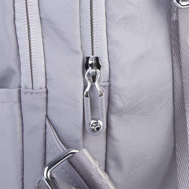Nas Bag Kadın Çok Gözlü Su Geçirmez (water proof ) Ultra Hafif Sırt Çantası Gri 