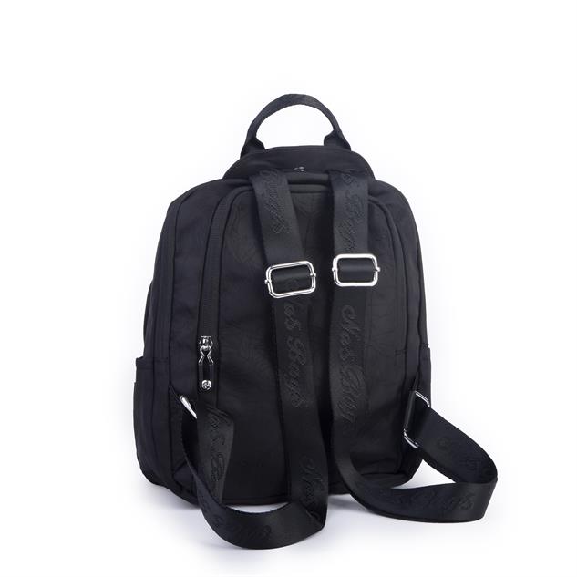 Nas Bag Kadın Çok Gözlü Su Geçirmez (water proof ) Ultra Hafif Sırt Çantası Siyah 