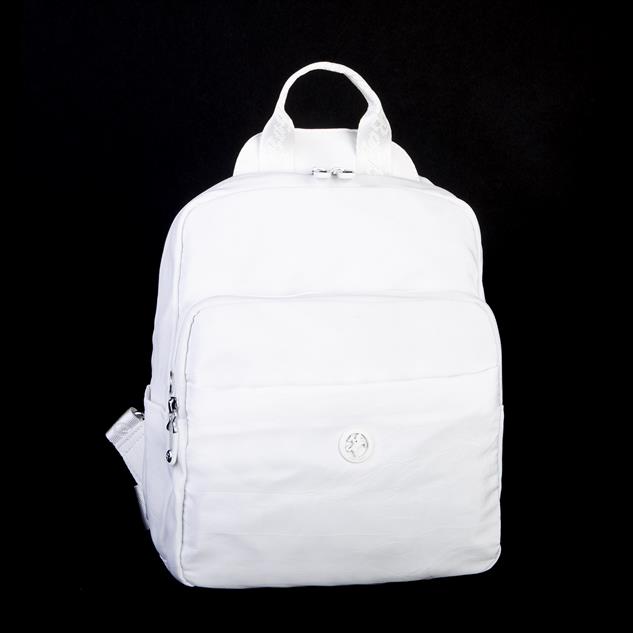 Nas Bag Kadın Çok Gözlü Su Geçirmez (water proof ) Ultra Hafif Sırt Çantası Beyaz