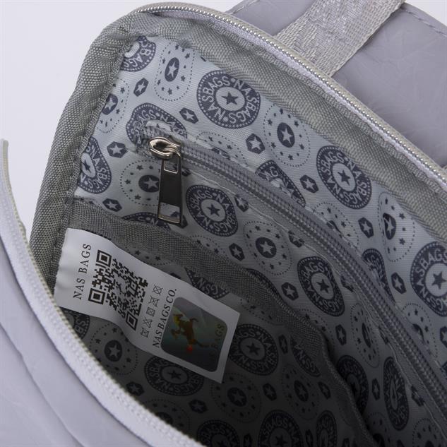 Nas Bag Kadın Çok Gözlü Su Geçirmez (water proof ) Ultra Hafif Sırt Çantası Gri 