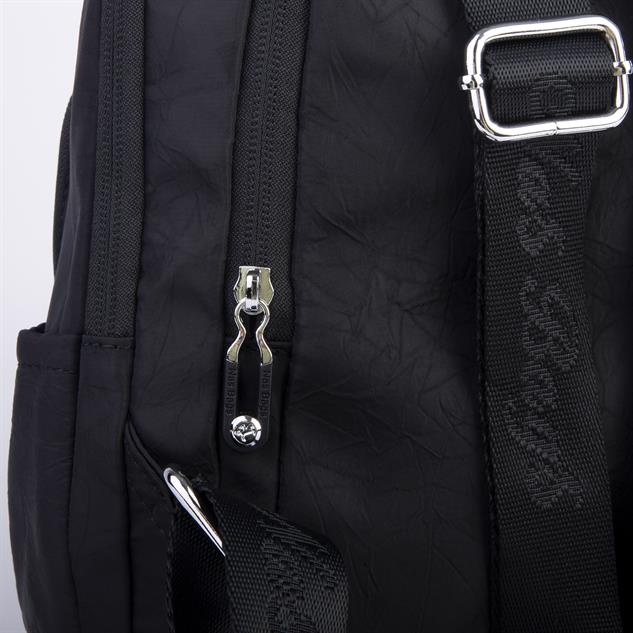 Nas Bag Kadın Çok Gözlü Su Geçirmez (water proof ) Ultra Hafif Sırt Çantası Siyah 