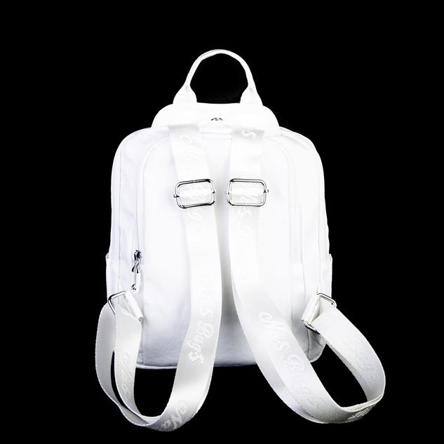 Nas Bag Kadın Çok Gözlü Su Geçirmez (water proof ) Ultra Hafif Sırt Çantası Beyaz