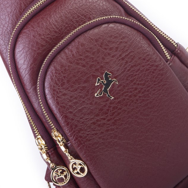 Nas Bag Kadın Crossbody Bag Bel ve Body Bag Bordo Victoria