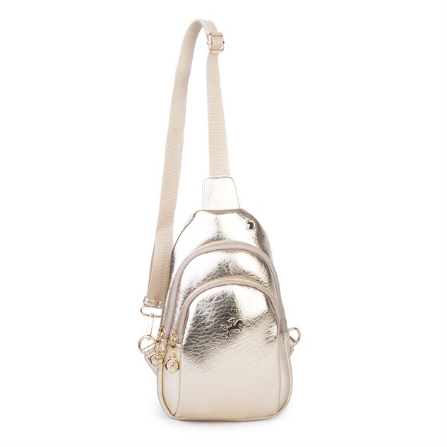 Nas Bag Kadın Crossbody Bag Bel ve Body Bag Altın Victoria