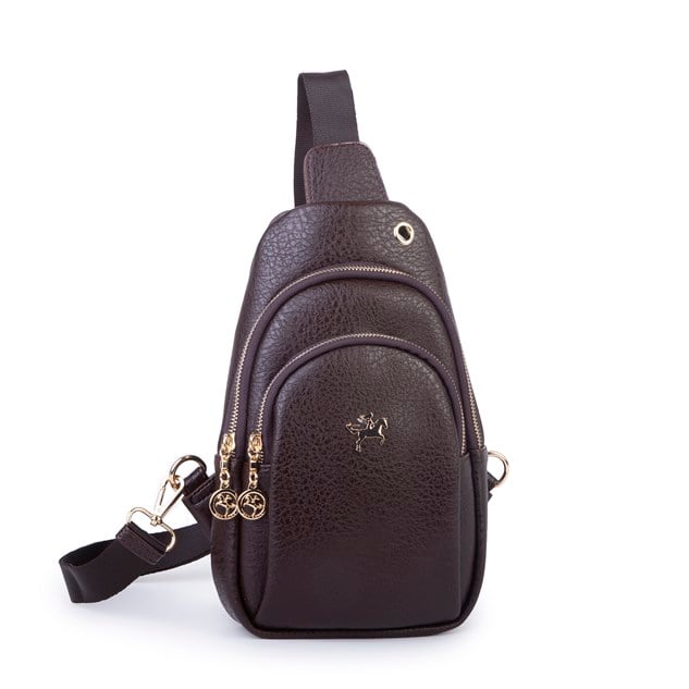 Nas Bag Kadın Crossbody Bag Bel ve Body Bag Kahve Victoria
