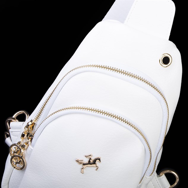 Nas Bag Kadın Crossbody Bag Bel ve Body Bag Beyaz Victoria