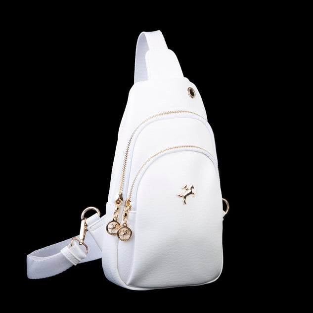 Nas Bag Kadın Crossbody Bag Bel ve Body Bag Beyaz Victoria