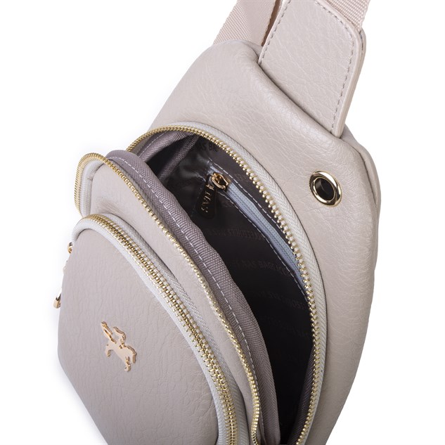 Nas Bag Kadın Crossbody Bag Bel ve Body Bag Kum Victoria