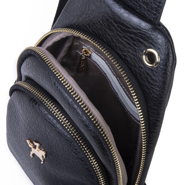 Nas Bag Kadın Crossbody Bag Bel ve Body Bag Siyah Victoria