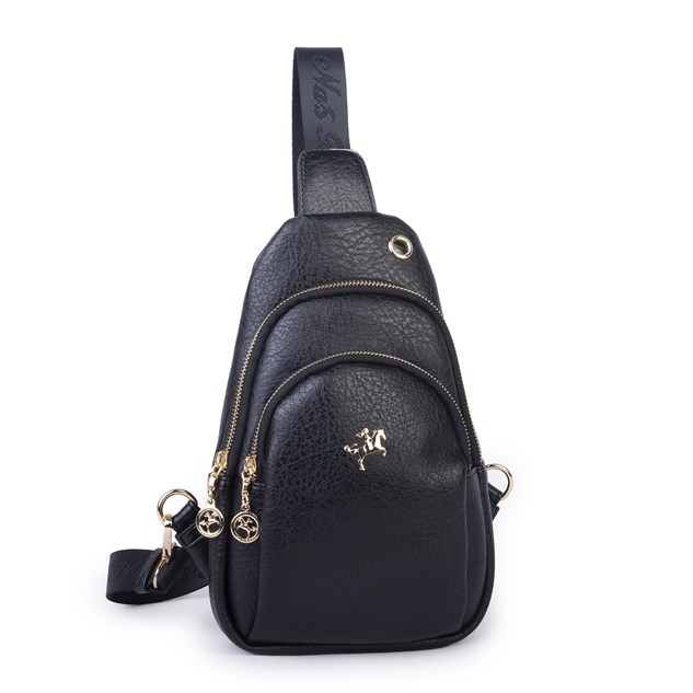 Nas Bag Kadın Crossbody Bag Bel ve Body Bag Siyah Victoria