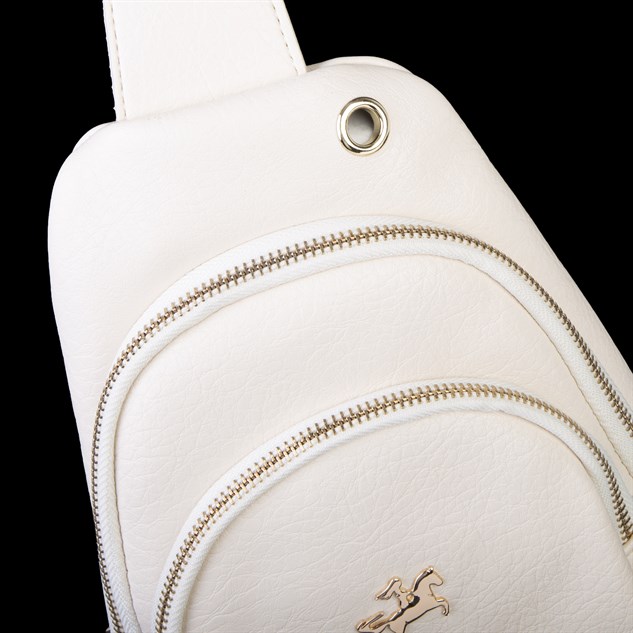 Nas Bag Kadın Crossbody Bag Bel ve Body Bag Krem Victoria