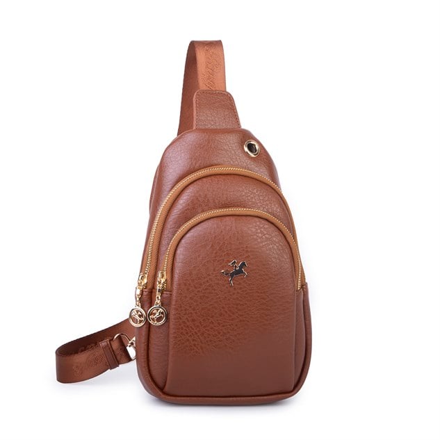 Nas Bag Kadın Crossbody Bag Bel ve Body Bag Taba  Victoria