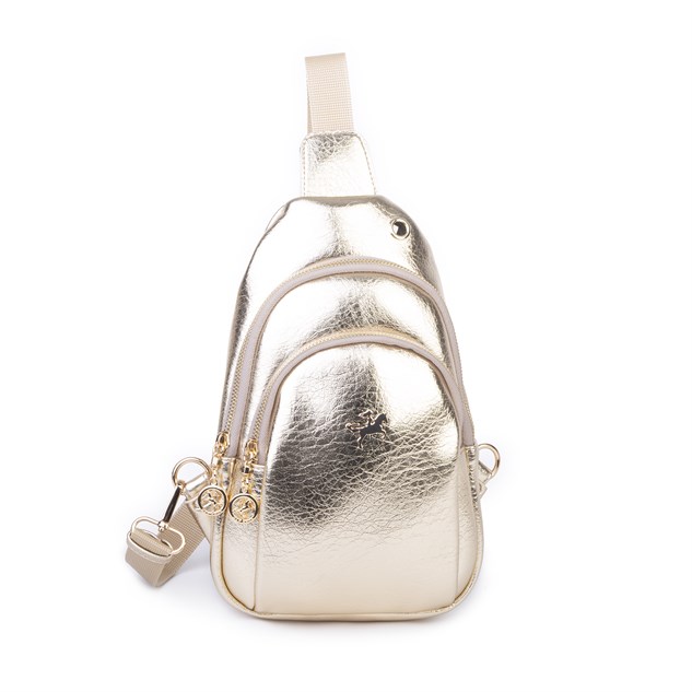 Nas Bag Kadın Crossbody Bag Bel ve Body Bag Altın Victoria