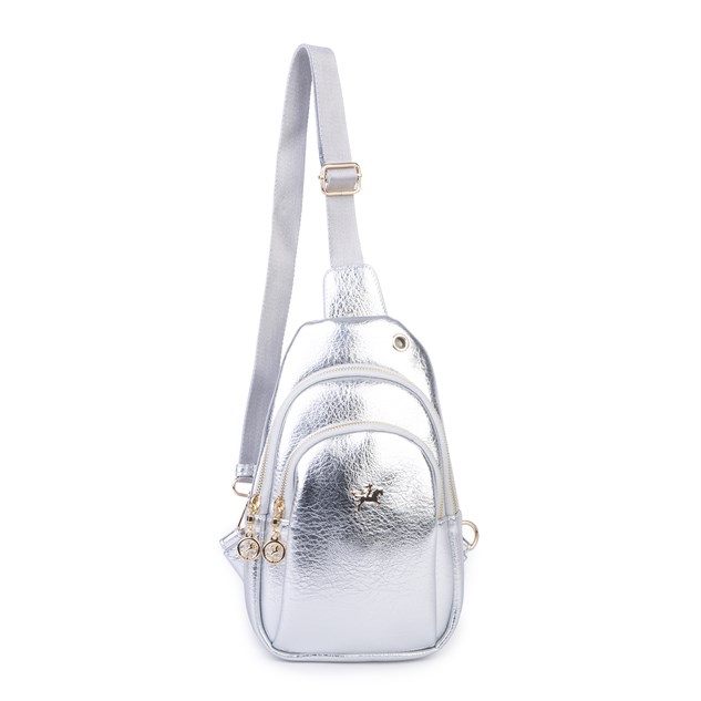 Nas Bag Kadın Crossbody Bag Bel ve Body Bag Gümüş  Victoria