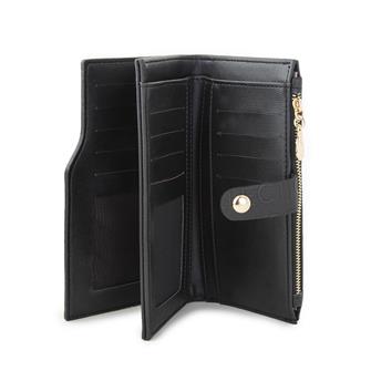 Nas Bag Kadın Dikey Cüzdan Siyah Gofraj