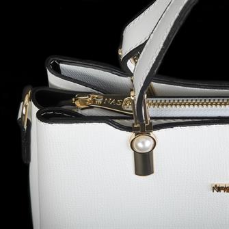 Nas Bag Kadın El Çantası Beyaz Liza 