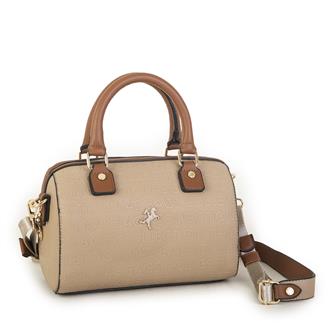 Nas Bag Kadın El Çantası Kahve Taba Gofraj