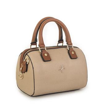 Nas Bag Kadın El Çantası Kahve Taba Gofraj