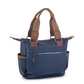 Nas Bag Kadın El Çantası Lacivert Taba Buzzy