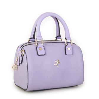 Nas Bag Kadın El Çantası Lila Gofraj