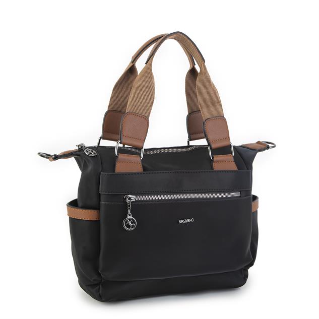 Nas Bag Kadın El Çantası Siyah Taba Buzzy