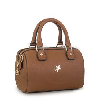 Nas Bag Kadın El Çantası Taba Gofraj